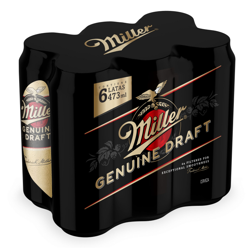 Cerveza Rubia Miller Lata Cc Pack X Unid La An Nima Online