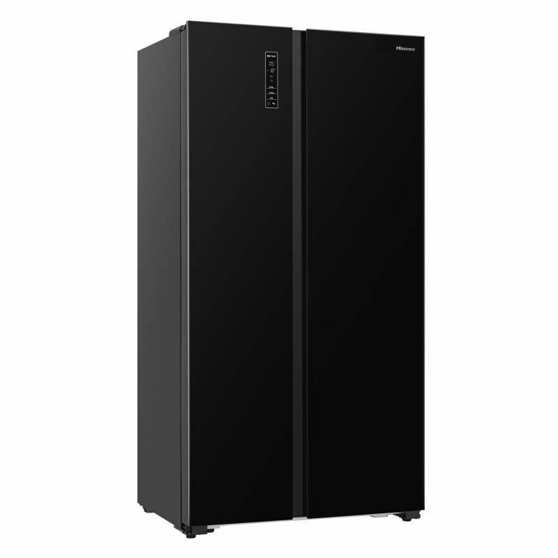 Heladera Hisense 453 Lts Side By Side No Frost RC67WSG Negra La