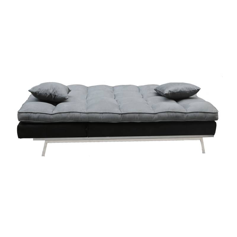 Sofá Cama Messina Negro y Gris La Anónima Online