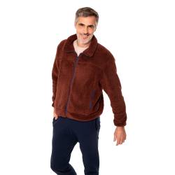 Campera Hombre Izzy Sherpa Chocolate Talle M