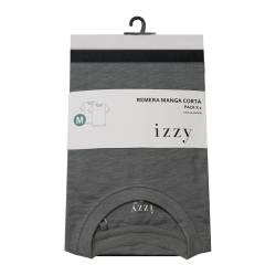 Pack x2 Remeras Hombre Izzy Negra y Gris Talle L