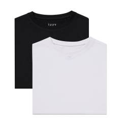 Pack x2 Remeras Izzy Mujer Negra y Blanca Talle 46