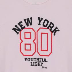 Remera Teen Engers Manga Larga Estampada Rosa Talle 16