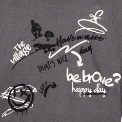 Remera Teen Engers Manga Larga Estampada Gris Talle 12