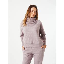 Buzo Mujer Hanes Cuello Polera Uva Melange Talle M