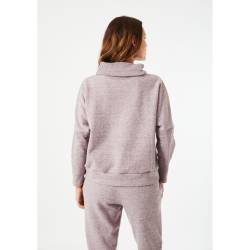 Buzo Mujer Hanes Cuello Polera Uva Melange Talle M