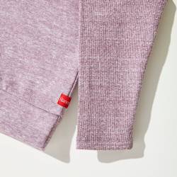 Buzo Mujer Hanes Cuello Polera Uva Melange Talle M