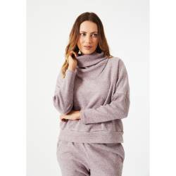 Buzo Mujer Hanes Cuello Polera Uva Melange Talle M