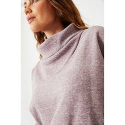 Buzo Mujer Hanes Cuello Polera Uva Melange Talle M