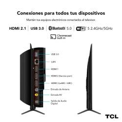 Tv 55" TCL 4K UHD Google 55C655A-F