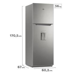 Heladera No Frost Gafa Inverter 356 Lts HGNW333P Plata
