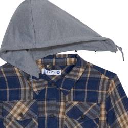 Camisaco Hombre Flanel Izzy Gris Talle XXL