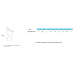 Zapatilla Deportiva de Mujer Zeus Azul y Blanca Talle 36