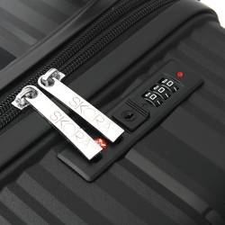 Valija 4 Ruedas Skora 76 Cm Negra