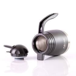 Jarrita Atom 600ml Acero Inoxidable Negra