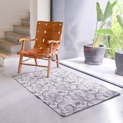 Alfombra Rectangular 70x90cm Jaquard Abanicos