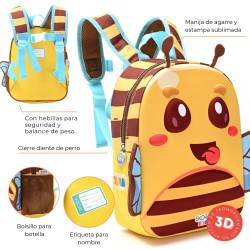 Mochila Skora Abeja 30x22x10cm