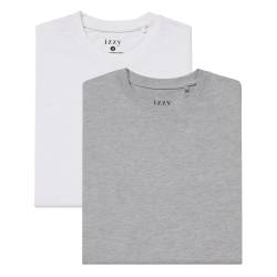 Pack x2 Remeras Hombre Izzy Gris y Blanca Talle S