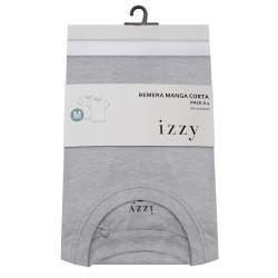 Pack x2 Remeras Hombre Izzy Gris y Blanca Talle S