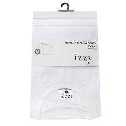 Pack x2 Remeras Hombre Izzy Blancas Talle S