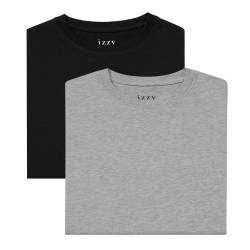 Pack x2 Remeras Mujer Izzy Gris y Negra Talle 40
