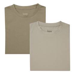 Pack x2 Remeras Mujer Izzy Beige y Verde Talle 42