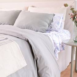 Set x2 Fundas Almohada Gris 70x50