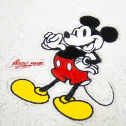 Manta Sherpa con Aplique 180x130 Mickey