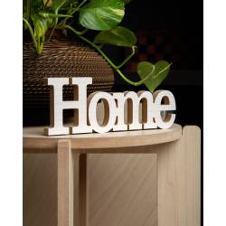 Palabra Decorativa Home Kov Design Blanca