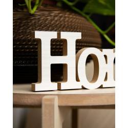Palabra Decorativa Home Kov Design Blanca