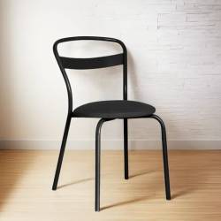 Silla Milano Negra Dielfe x 2 Unidades