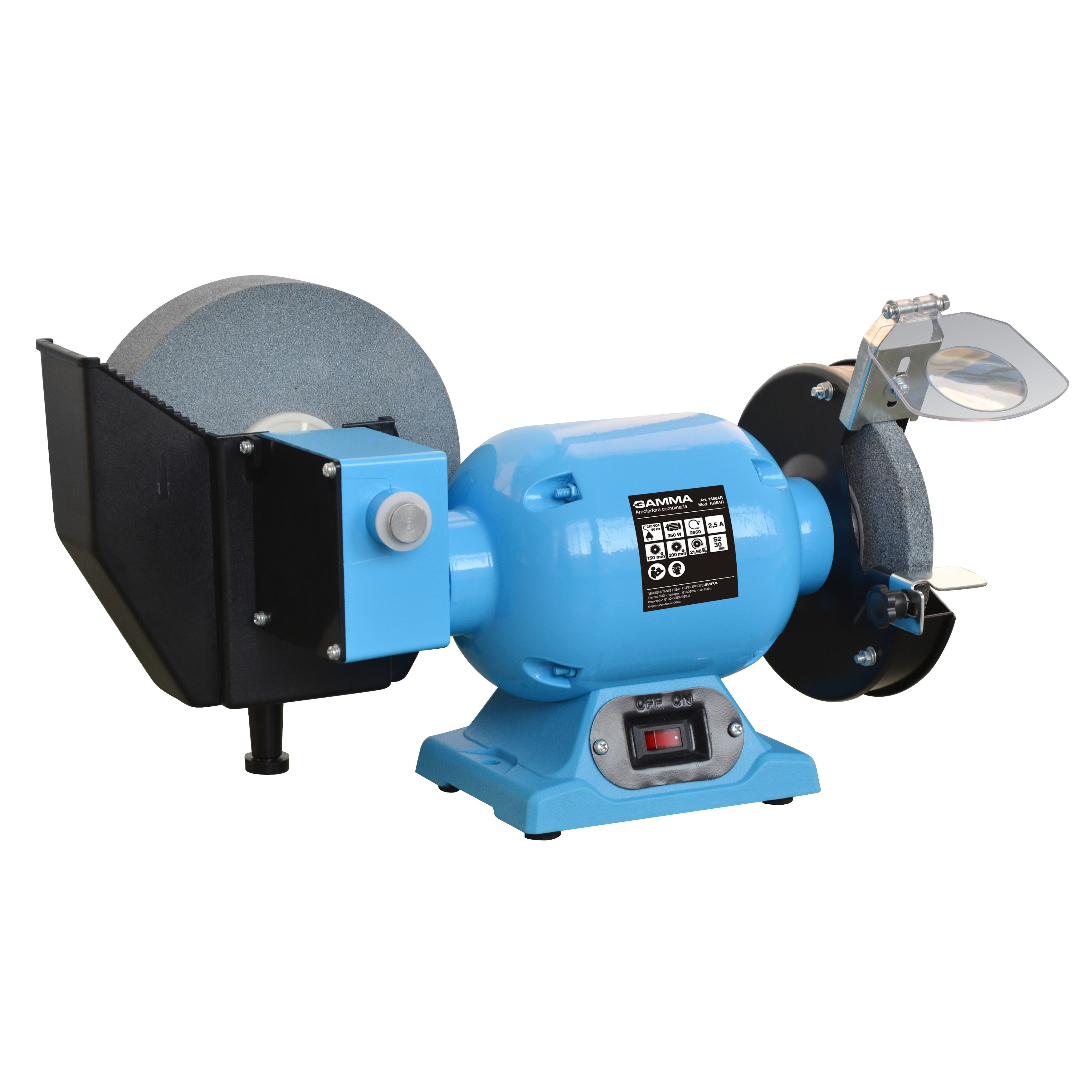 Amoladora de Banco Gamma 152 Y 203mm 350 W