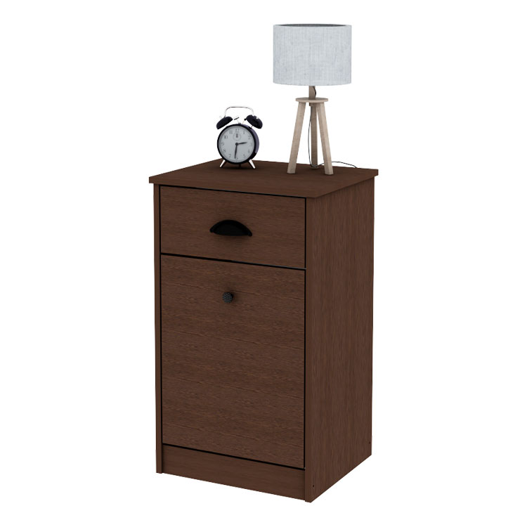 Mesa de Luz con Botinero Centro Estant Wengue