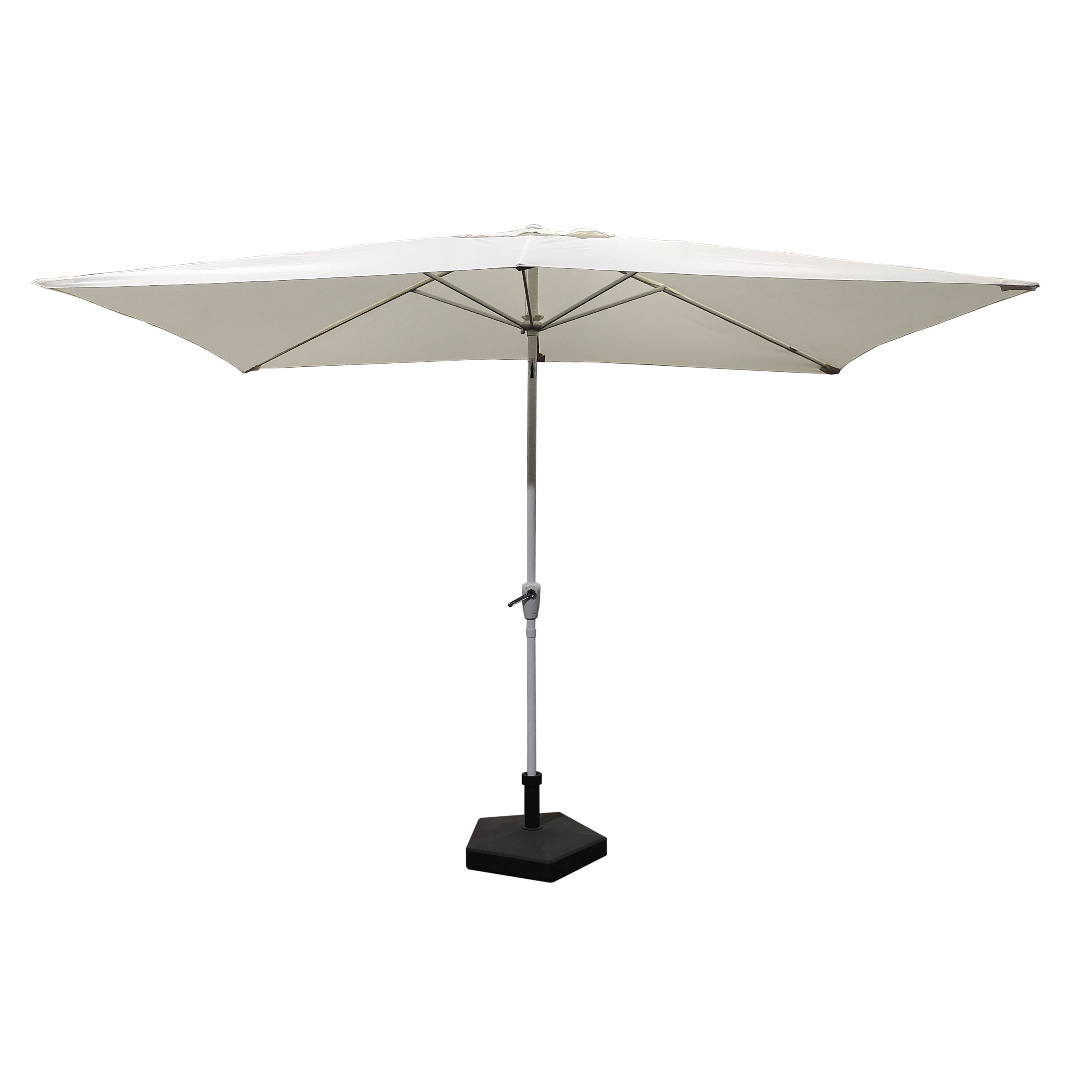 Sombrilla de Aluminio y Acero Crudo 300x200 cm