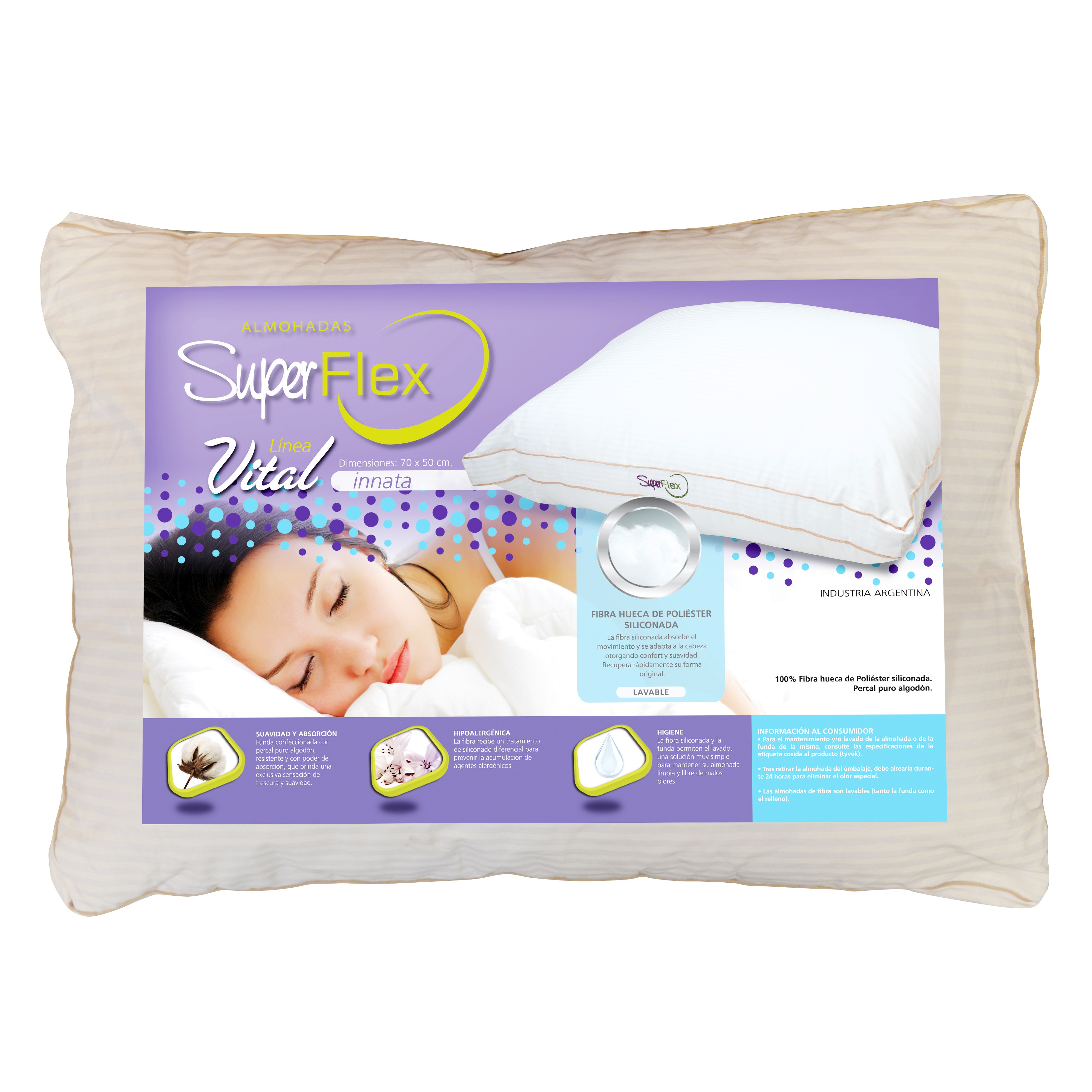Almohada Superflex 70x50 Vital