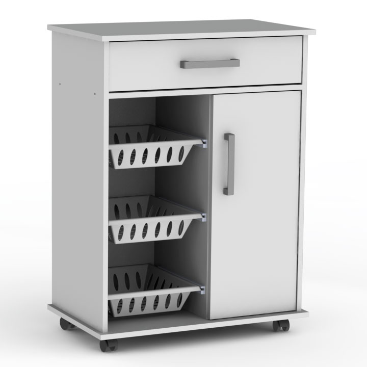 Mueble Frutero Dielfe 1 Puerta 1 Cajón Blanco