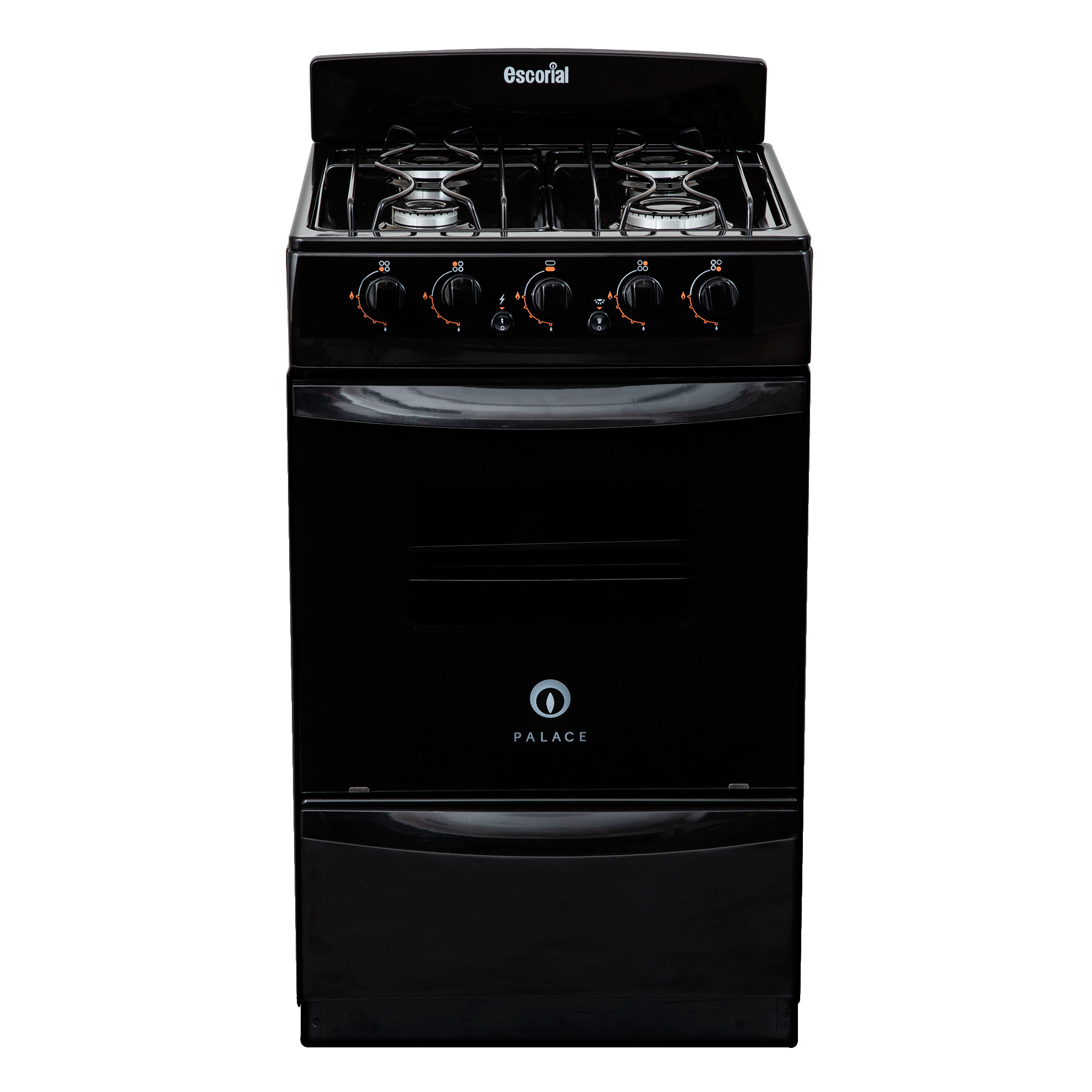 Cocina Escorial a Gas 51 Cm Palace S2 Negro