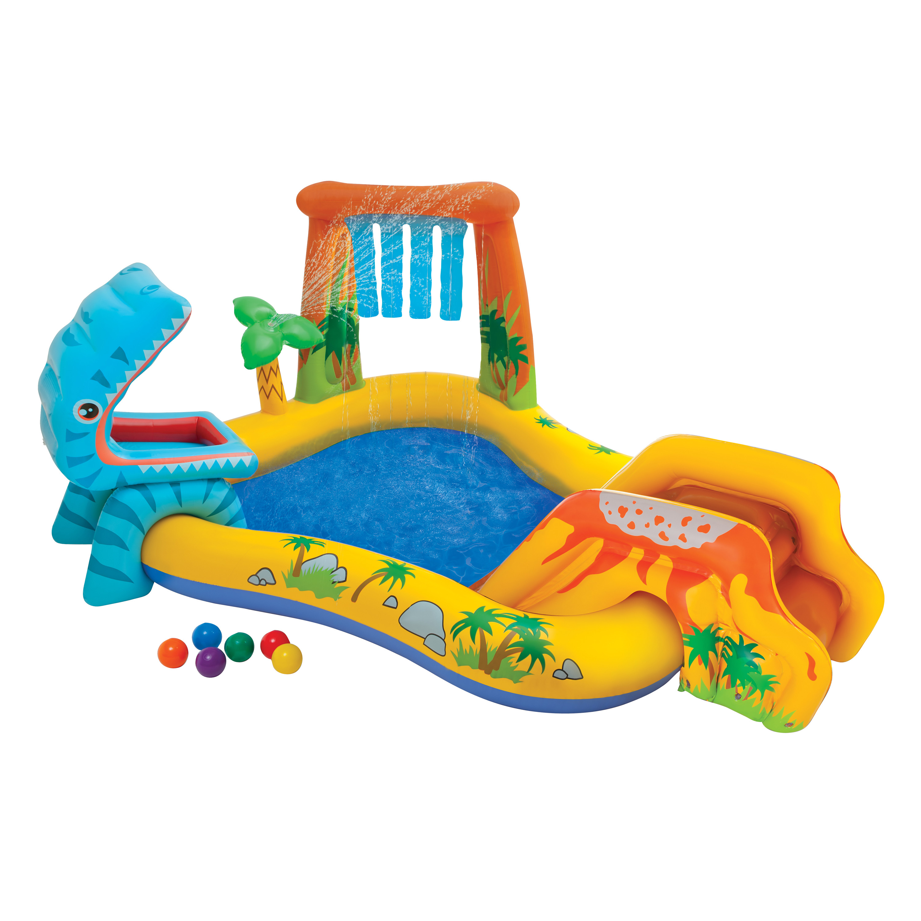 Centro de Juego Inflable Intex Dinosaurio 249x191x109cm
