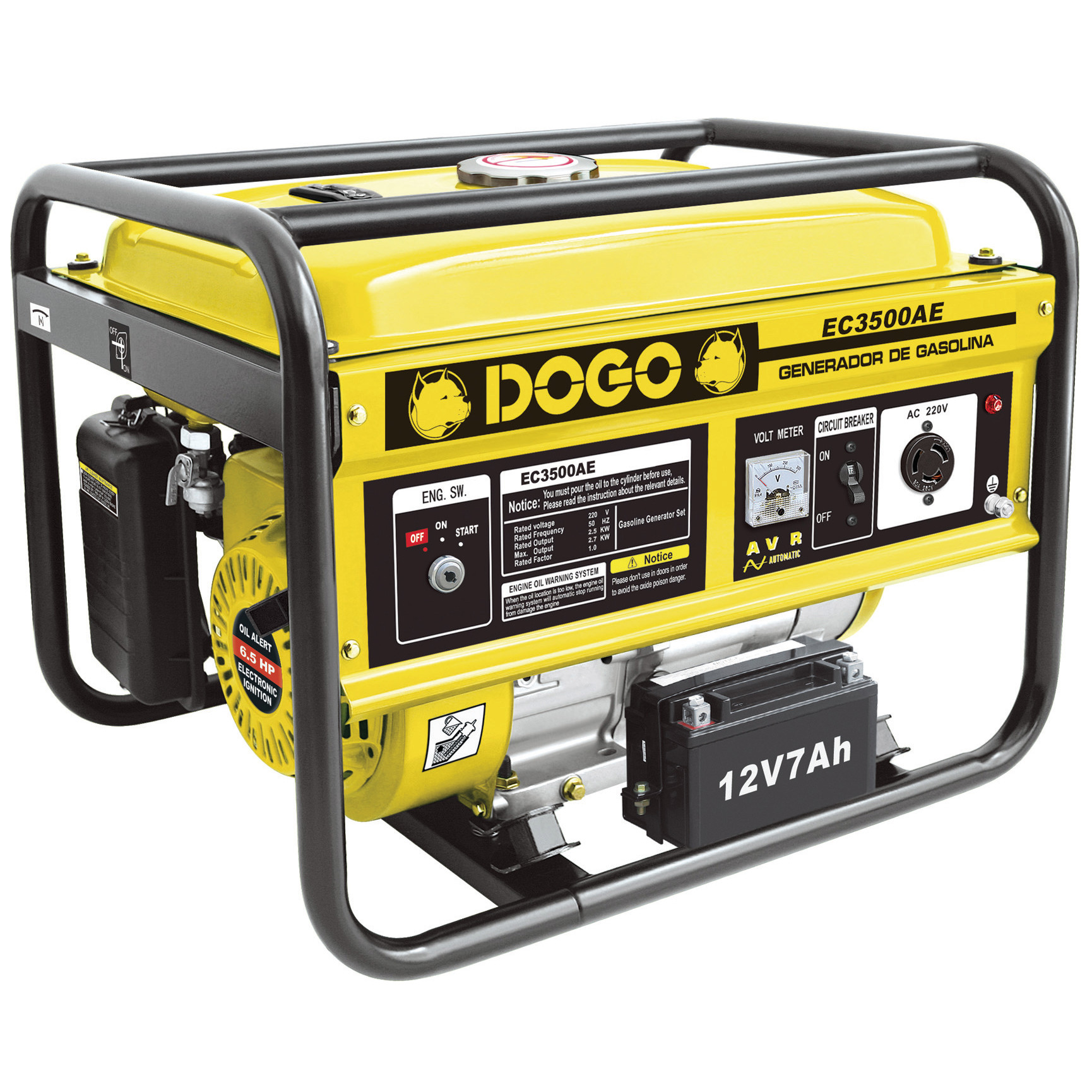 Generador de Nafta Dogo 6,5Hp