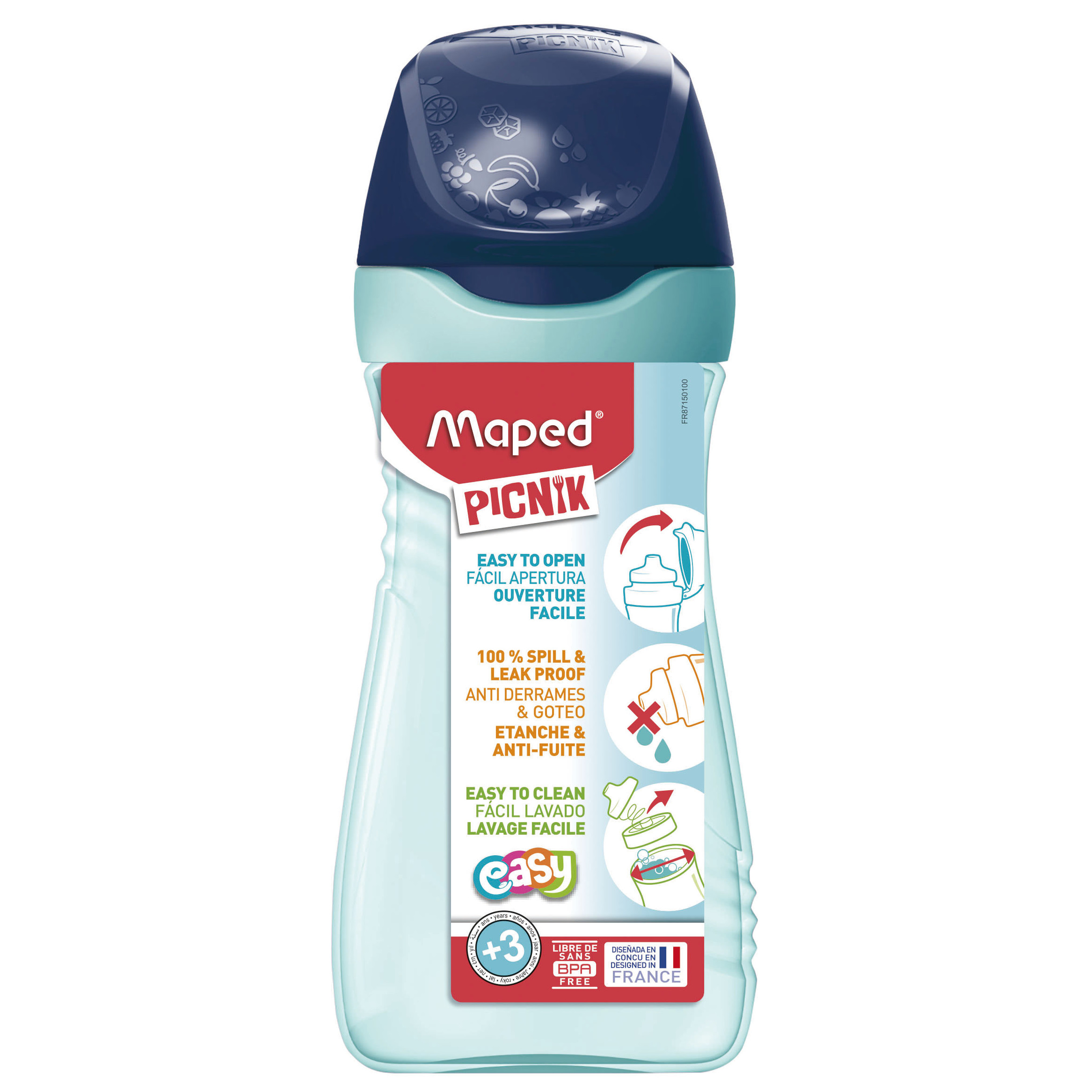 Botella Maped Verde y Azul 430 ml