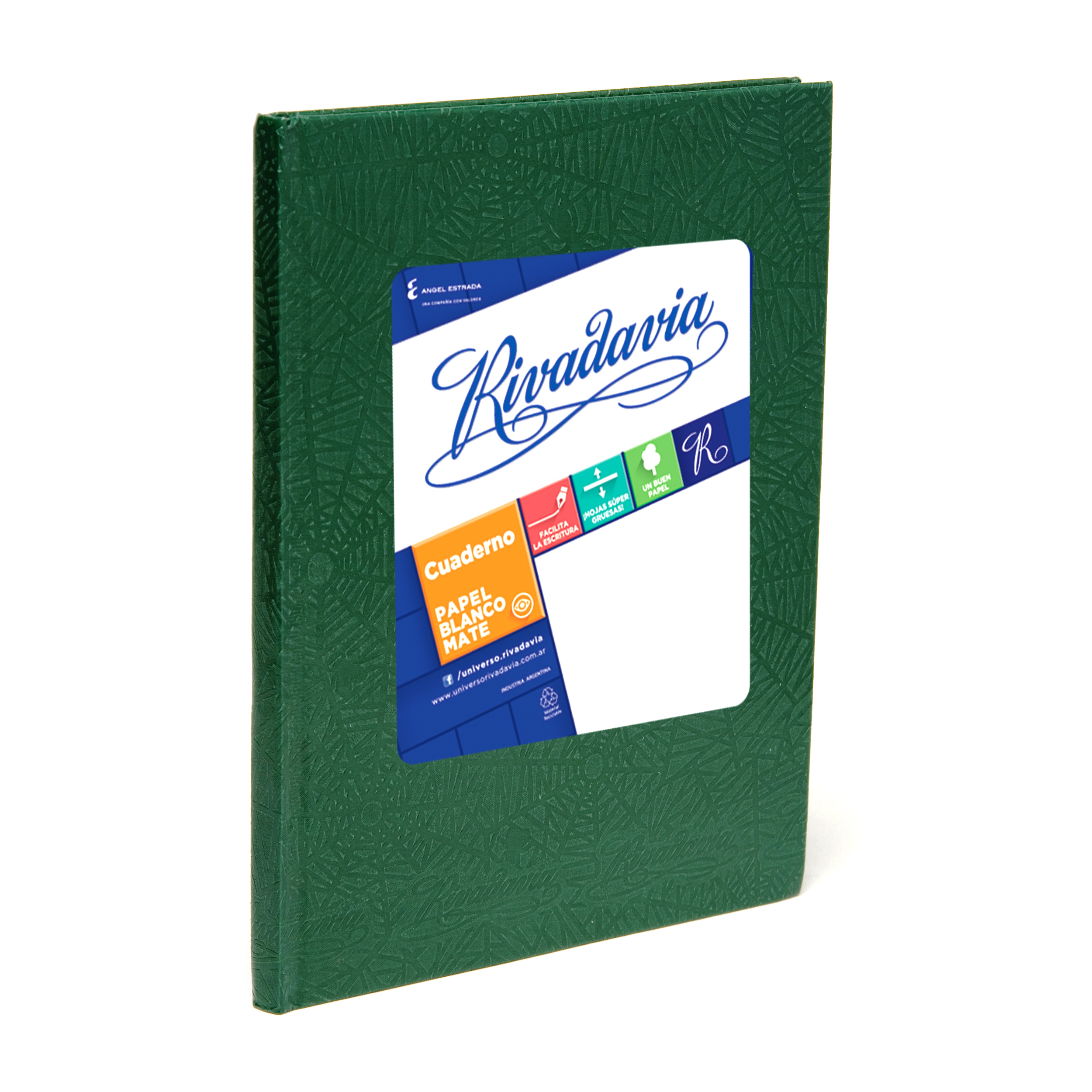Cuaderno Rivadavia Rayado 50 Hojas 90 gr Verde 