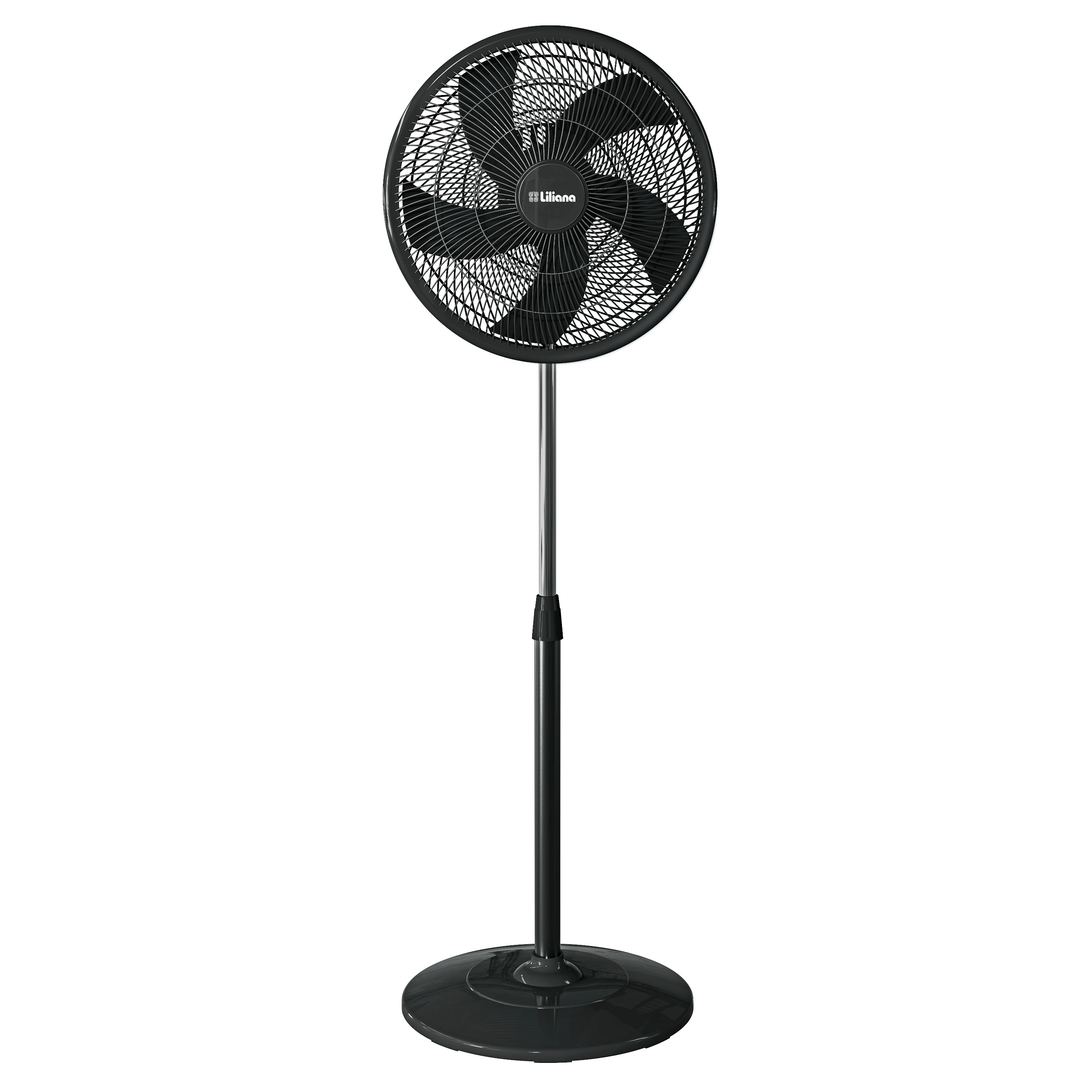 Ventilador de Pie Liliana 16" Negro VP16P