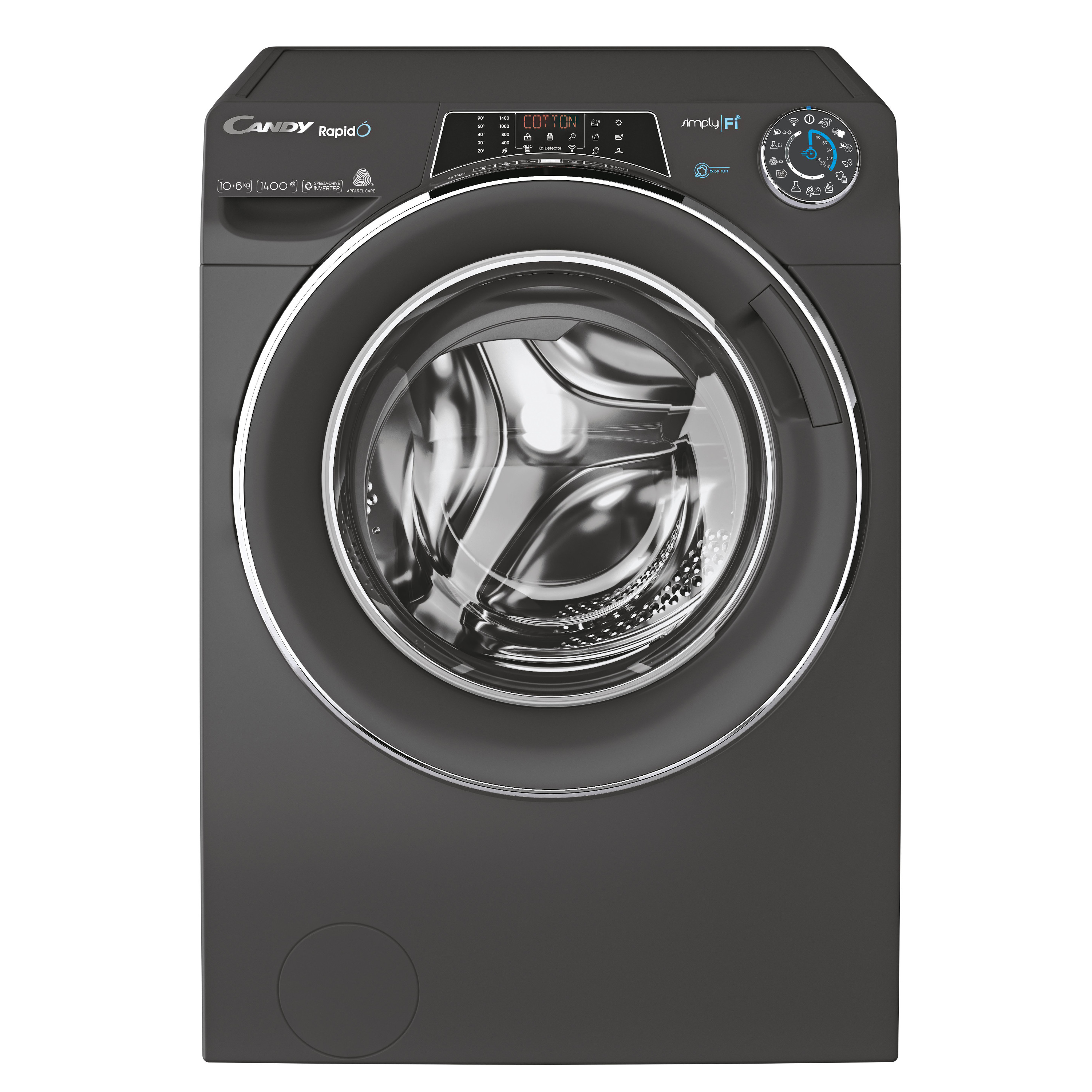 Lavasecarropas Candy Carga Frontal 10 Kg ROW41066DWHCR-12