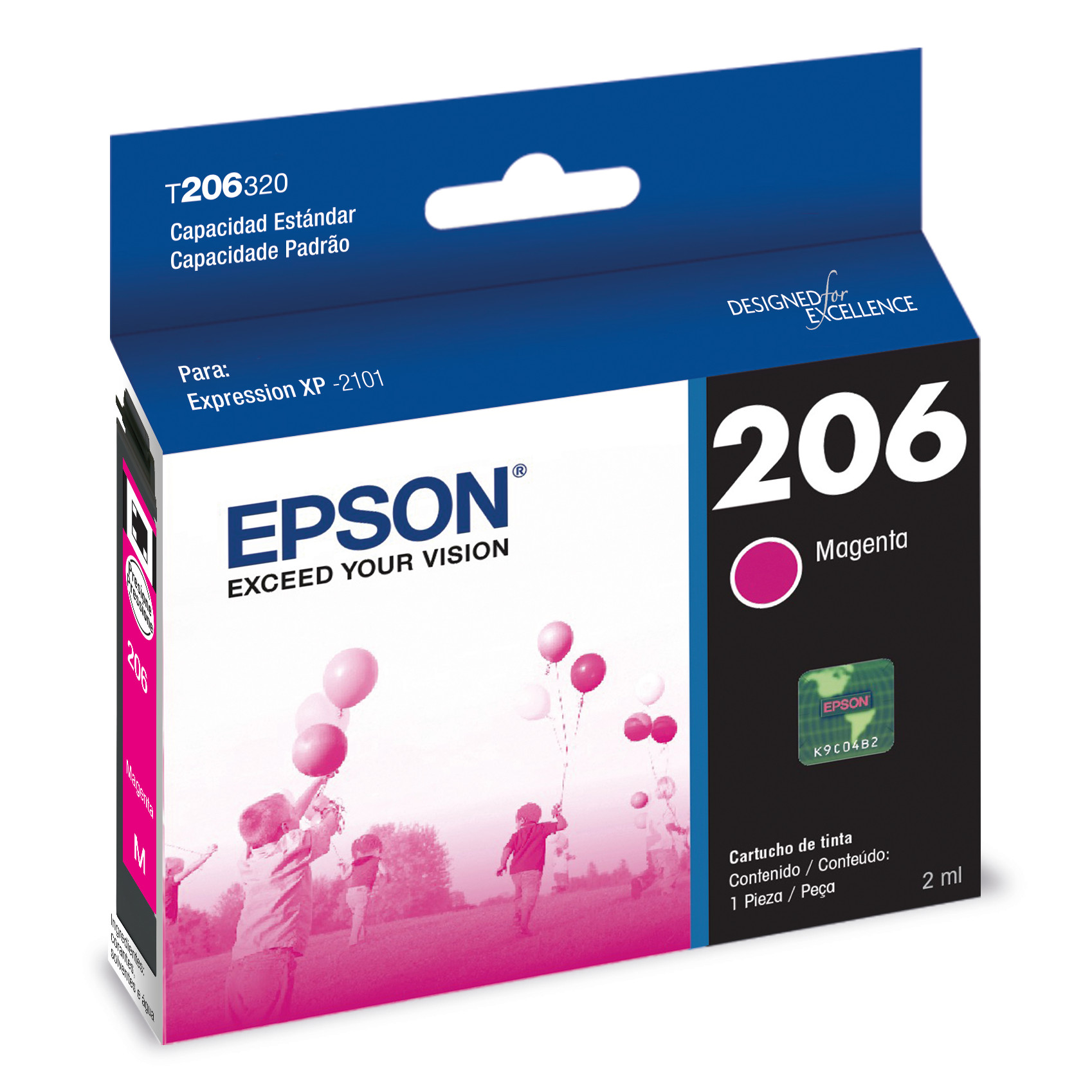 Cartucho de Tinta Epson 206 Magenta