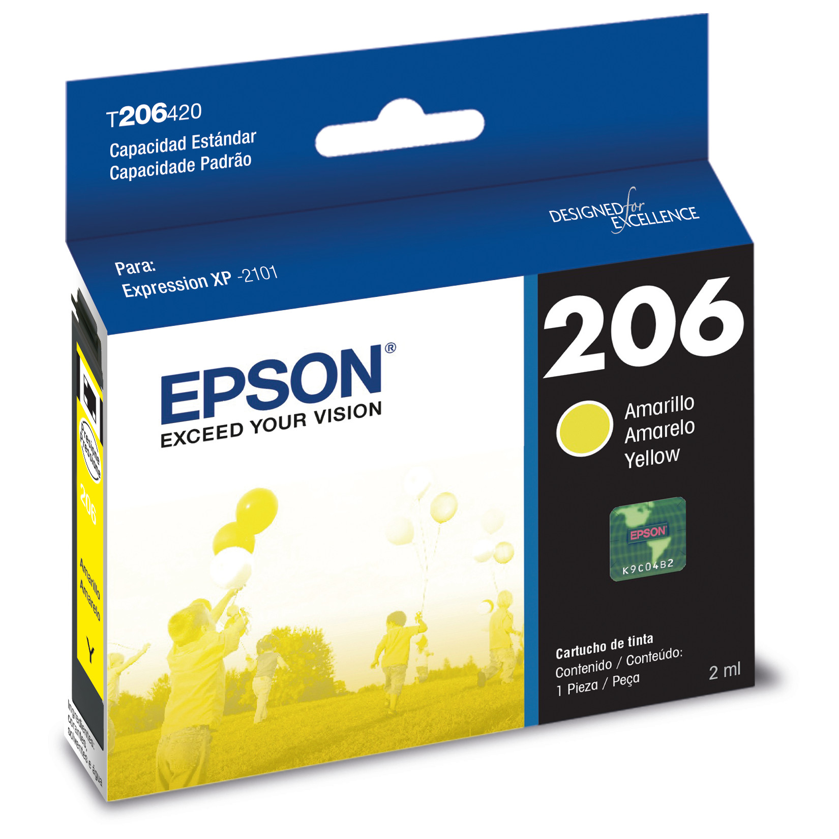 Cartucho de Tinta Epson 206 Amarillo 