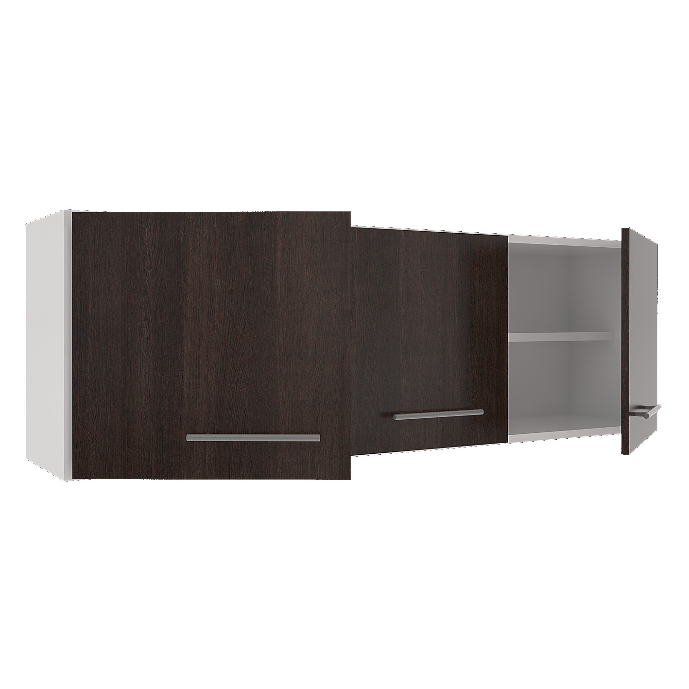 Alacena Orlandi Blanca y Wengue 1,40 Mts