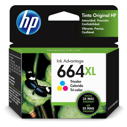 Cartucho de Tinta HP 664XL Tricolor