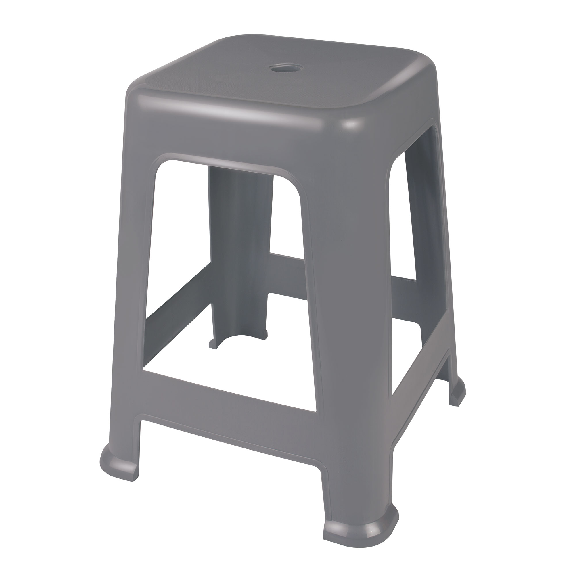 Banqueta Plástica Gris Mor