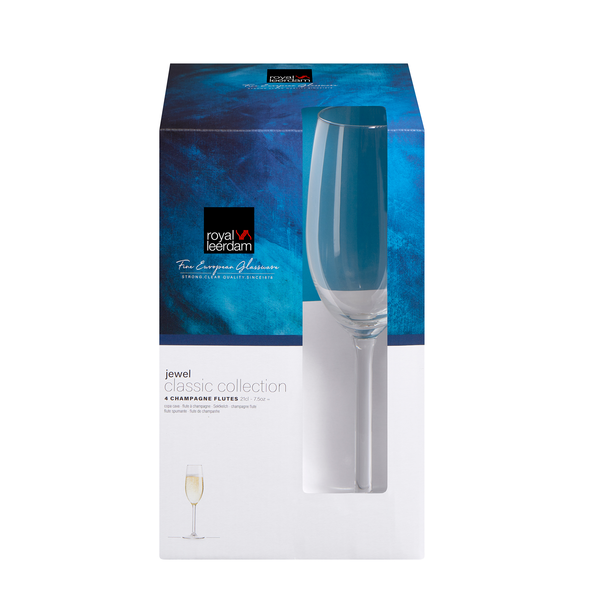 Set de Copas Para Champagne x4 Unid. Jewel 211 Ml