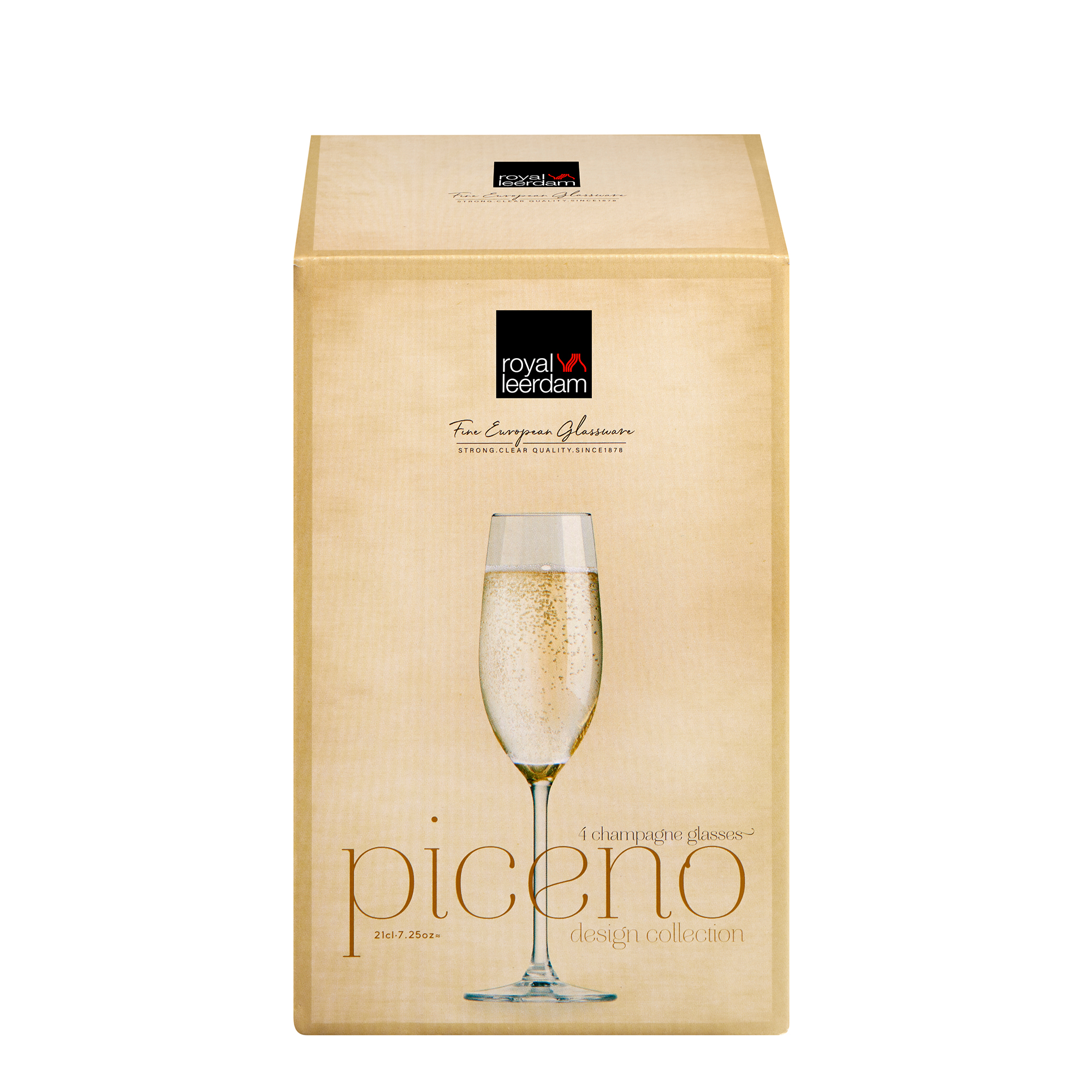 Set de Copas Para Champagne x4 Unid. Picen 210 Ml